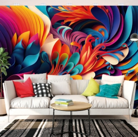 Modern abstract decoration wallpaper or wall mural