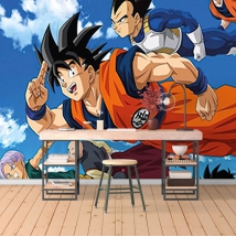Photomural or wallpaper dragon goku