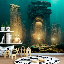 Wallpaper or wall mural atlantis civilization remains