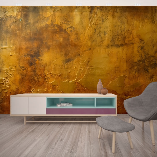 🥇 Wall mural or wallpaper golden old wall texture decoration 🥇