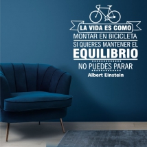 Vinyl phrase ride a bicycle albert einstein