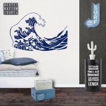 Wall stickers tsunami wave