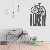 Vinyl phrases in english i like it bicycles