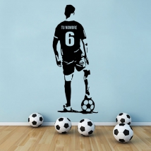 Football stickers custom name and number