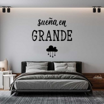 Inspirational wall decals - dream big with motivational quotes