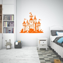  children's or teenagers' fairy tale castle decals