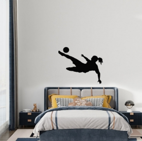 Decorative vinyl sport women's football