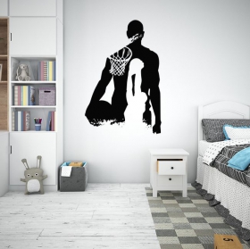 Vinyl stickers jordan shooting