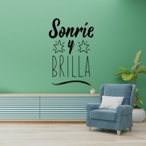 Adhesive vinyl smile and shine