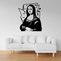 Vinyl stickers la gioconda da vinci