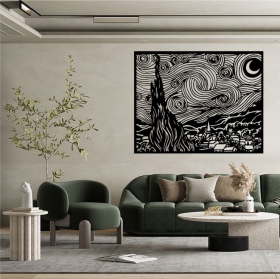 Vinyl stickers the starry night van gogh