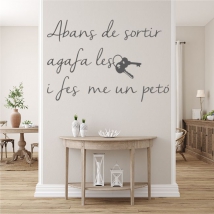 Adhesive vinyl phrases abans de sortir