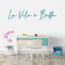 Adhesive vinyl phrases la vita e vella