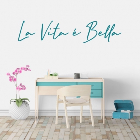 Adhesive vinyl phrases la vita e vella