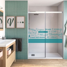 Vinyl for screens bathrooms phrases