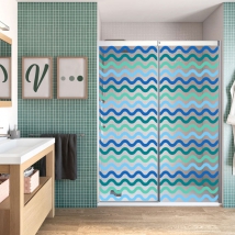 Vinyls for screens colored ripples