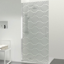 Vinyl decals for partitions with geometric shapes