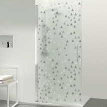 Vinyl for screens colored triangles