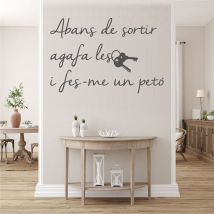 Adhesive vinyl phrases abans de sortir