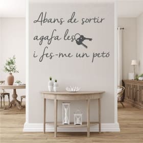 Adhesive vinyl phrases abans de sortir